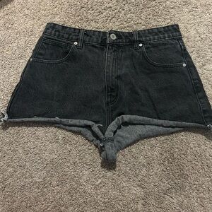 Black Denim Women's Shorts